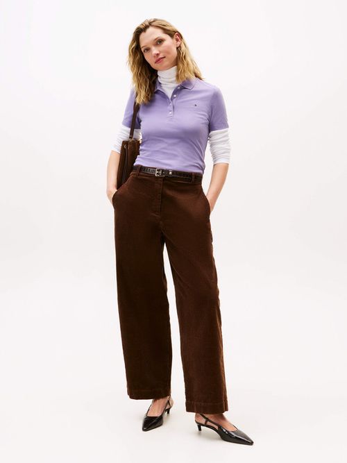 Polo-1985-de-corte-slim-en-pique-de-mujer-Tommy-Hilfiger-WW0WW43225-W0G