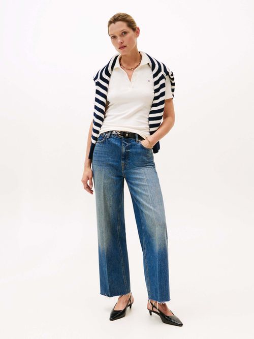 Polo-1985-de-corte-slim-en-pique-de-mujer-Tommy-Hilfiger-WW0WW43225-YA8