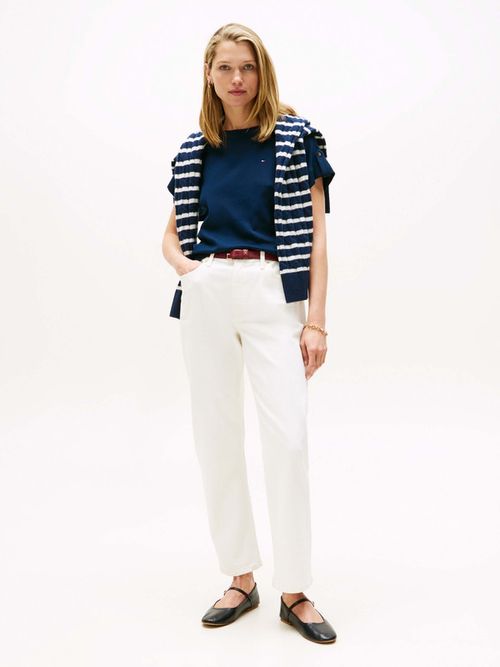 Playera-con-detalle-de-botones-en-las-mangas-de-mujer-Tommy-Hilfiger-WW0WW46884-C1G