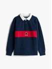 Polo-de-manga-larga-con-escudo-TH-de-niño-Tommy-Hilfiger-KB0KB09953-C1G