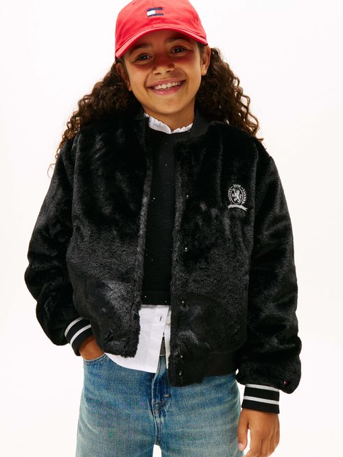 Chamarra-bomber-amplia-de-pelo-sintetico-de-Nina-Tommy-Hilfiger-KG0KG09025-BDS