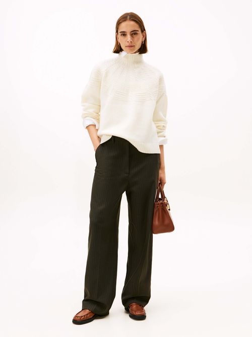 Sueter-amplio-de-punto-de-Mujer-Tommy-Hilfiger-WW0WW47645-Z00