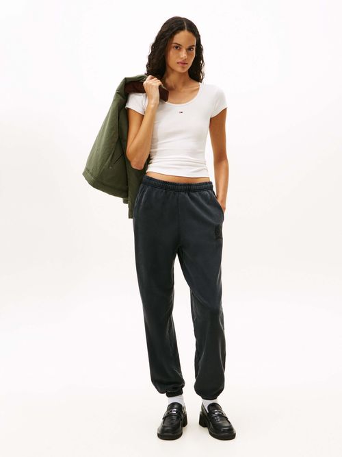 Playera-de-escote-redondo-de-Mujer-Tommy-Jeans-DW0DW21570-YBL