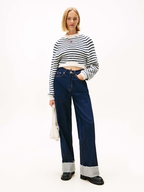 Sueter-amplio-con-parche-de-Tommy-y-lana-de-Mujer-Tommy-Jeans-DW0DW21677-0FH