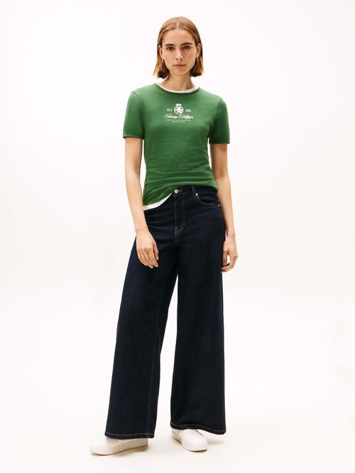 Playera-con-escudo-grafico-de-Mujer-Tommy-Hilfiger-WW0WW47316-LZP