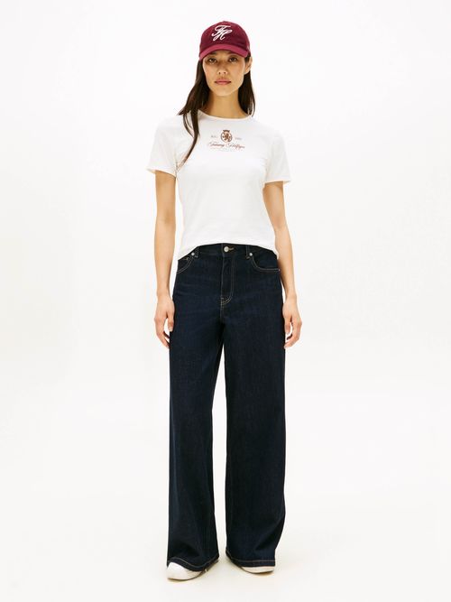 Playera-con-escudo-grafico-de-Mujer-Tommy-Hilfiger-WW0WW47316-YBL