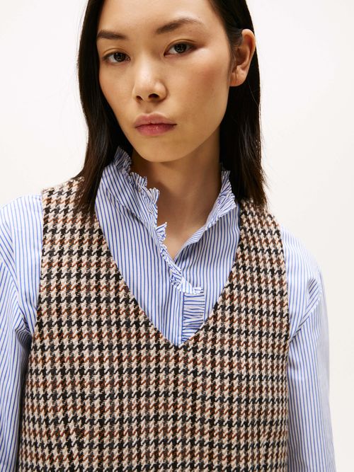 Minivestido-amplio-con-estampado-de-cuadros-de-Mujer-Tommy-Hilfiger-WW0WW48267-0NA