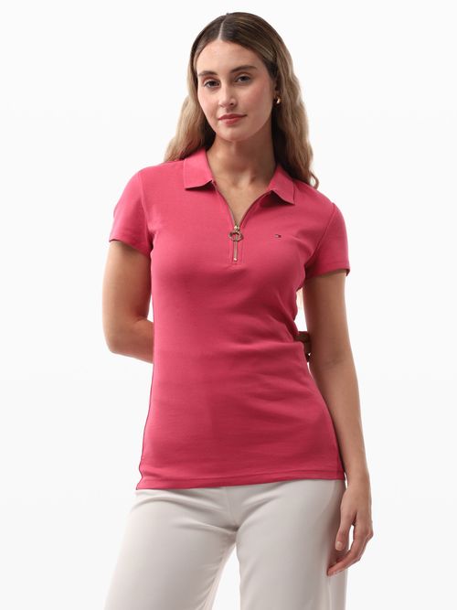 Polo-de-Corte-Slim-con-Logo-Bordado-de-Mujer-Tommy-Hilfiger-76J1536-XI0