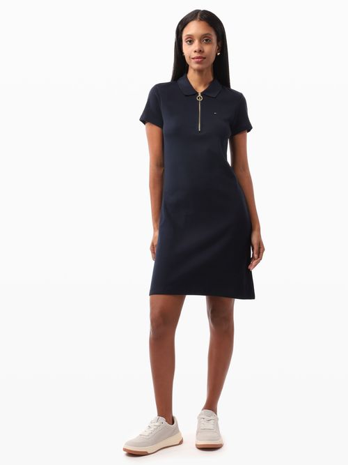 Vestido-de-Corte-Slim-con-Logo-Bordado-de-Mujer-Tommy-Hilfiger-76J5094-DW5