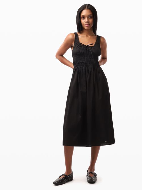 Vestido-de-Corte-Slim-con-Cintura-Smock-de-Mujer-Tommy-Jeans-DW0DW20881-BDS