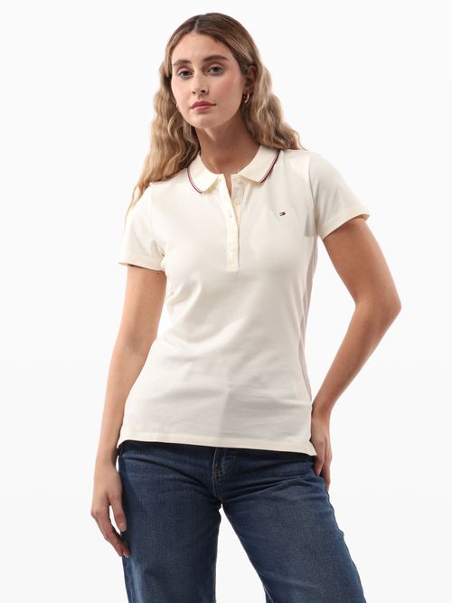 Polo-de-Corte-Slim-con-Logo-Bordado-de-Mujer-Tommy-Hilfiger-WW0WW47195-YA8