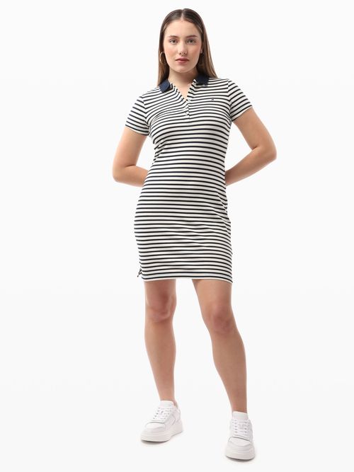 Vestido-de-Corte-Slim-con-Franjas-de-Mujer-Tommy-Hilfiger-WW0WW48046-0Y7