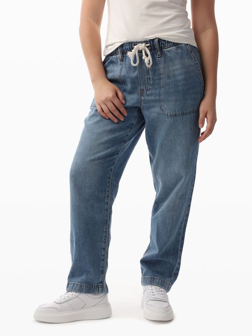 Jeans-de-Corte-Recto-con-Tiro-Medio-de-Mujer-Tommy-Hilfiger-XW05228-8KB