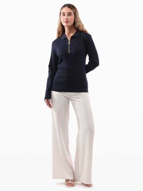 Polo-de-Corte-Slim-con-Logo-Bordado-de-Mujer-Tommy-Hilfiger-76J3175-DW5