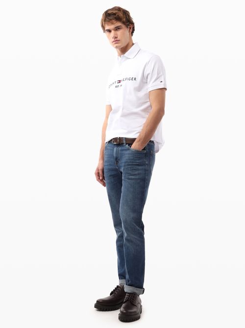 Polo-de-Corte-Regular-con-Logo-Bordado-de-Hombre-Tommy-Hilfiger-78JB112-YBR