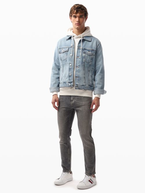Chamarra-de-Corte-Regular-con-Acabado-Denim-de-Hombre-Tommy-Jeans-DM0DM21916-1AB
