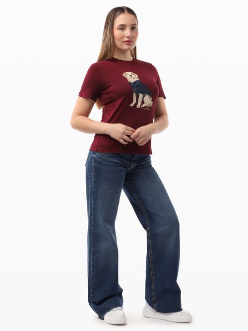 Playera-de-Corte-Regular-con-Estampada-de-Mujer-Tommy-Hilfiger-WW0WW46927-VLP