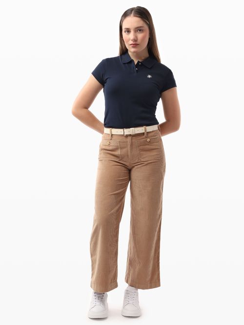 Polo-de-Corte-Slim-con-Logo-de-Mujer-Tommy-Hilfiger-WW0WW48271-C1G