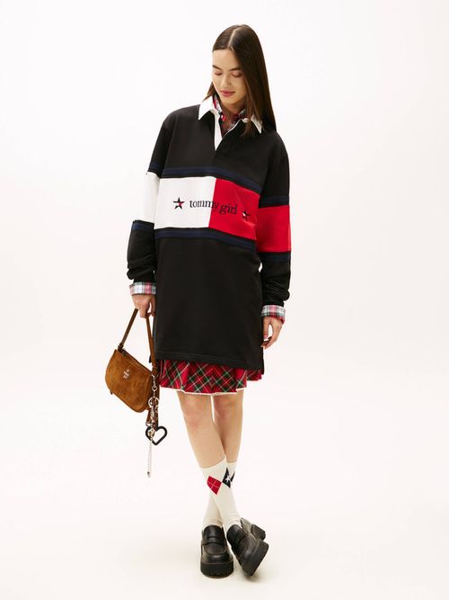 Playera-Tipo-Polo-Rugby-Tommy-Girl-De-Mujer-Tommy-Jeans-DW0DW22510-BDS