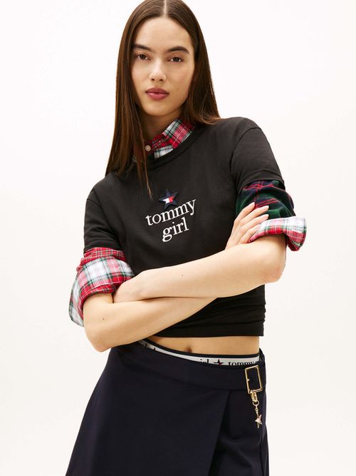 Playera-Casual-Tommy-Girl-Unisex-Tommy-Jeans-DN0DN00094-BDS