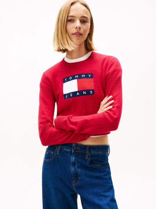 Sueter-Slim-Con-Lentejuelas-Y-Logo-De-Mujer-Tommy-Jeans-DW0DW21690-XJP