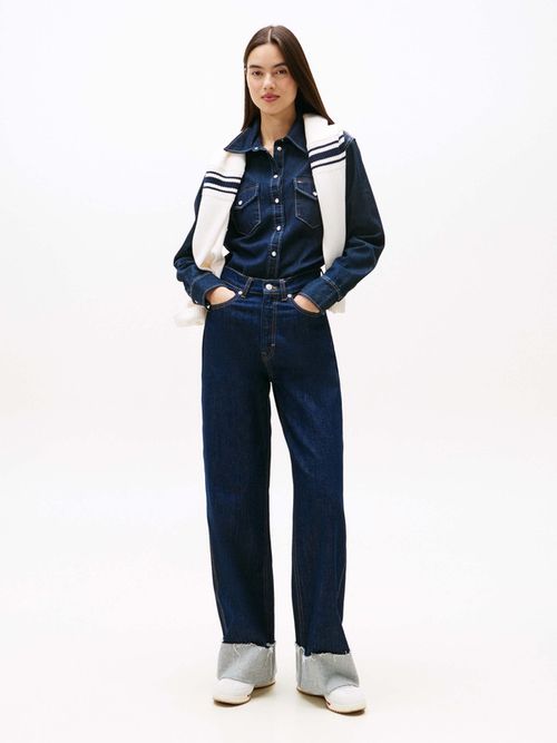 Jeans-Claire-Amplios-Con-Vuelta-De-Mujer-Tommy-Jeans-DW0DW21796-1BK