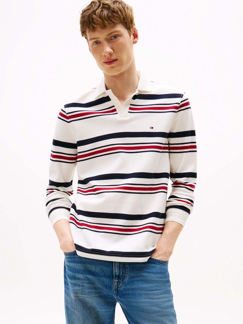 Polo-De-Manga-Larga-En-Jacquard-De-Hombre-Tommy-Hilfiger-MW0MW40303-0FA
