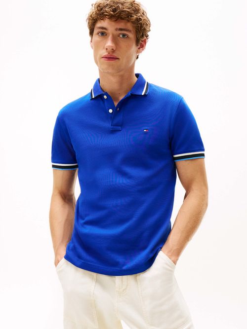 Polo-Con-Cuello-Y-Puños-Con-Franjas-En-Contraste-De-Hombre-Tommy-Hilfiger-MW0MW40308-D03