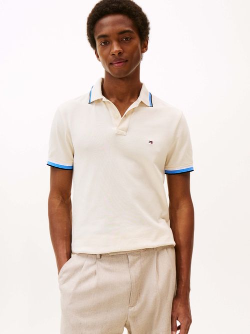 Polo-Con-Cuello-Y-Puños-Con-Franjas-En-Contraste-De-Hombre-Tommy-Hilfiger-MW0MW40308-Z00