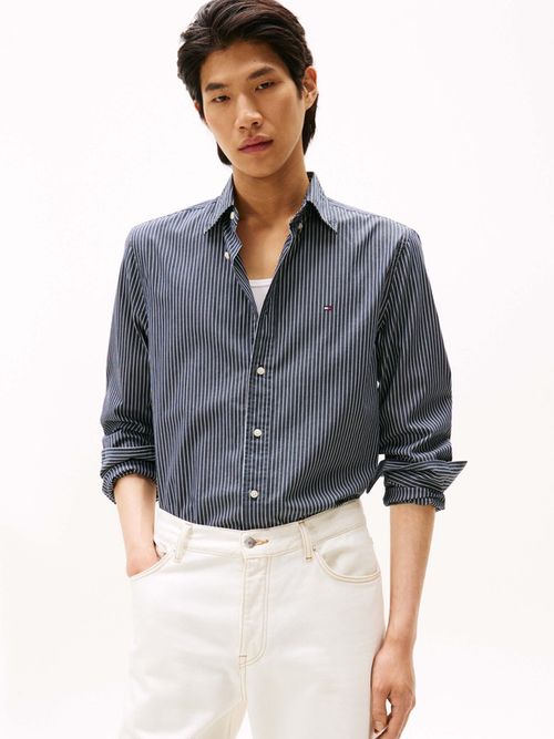 Camisa-De-Popelin-De-Corte-Regular-De-Hombre-Tommy-Hilfiger-MW0MW41399-0AP