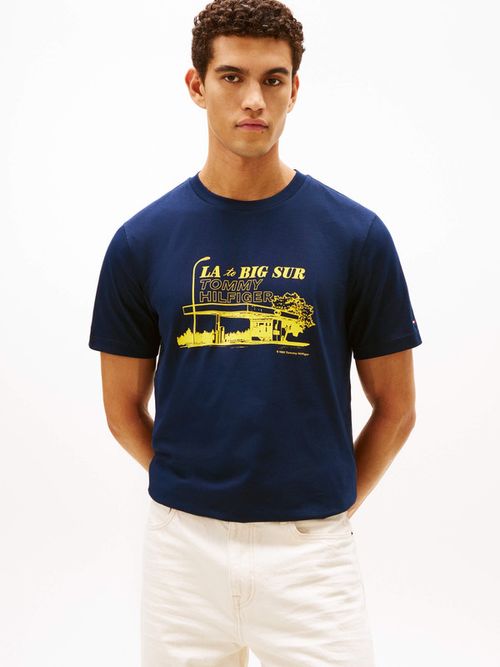 Playera-De-Cuello-Redondo-Con-Logo-Estampado-De-Hombre-Tommy-Hilfiger-MW0MW41464-C1G
