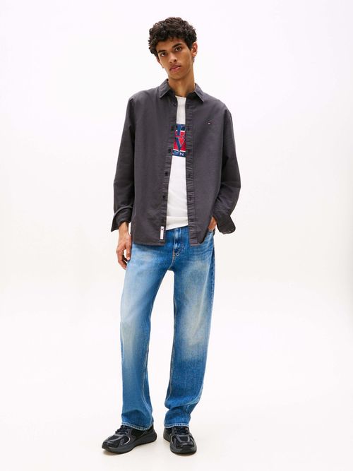 Camisa-Oxford-Con-Cuello-Abotonado-De-Hombre-Tommy-Jeans-DM0DM21298-BDS