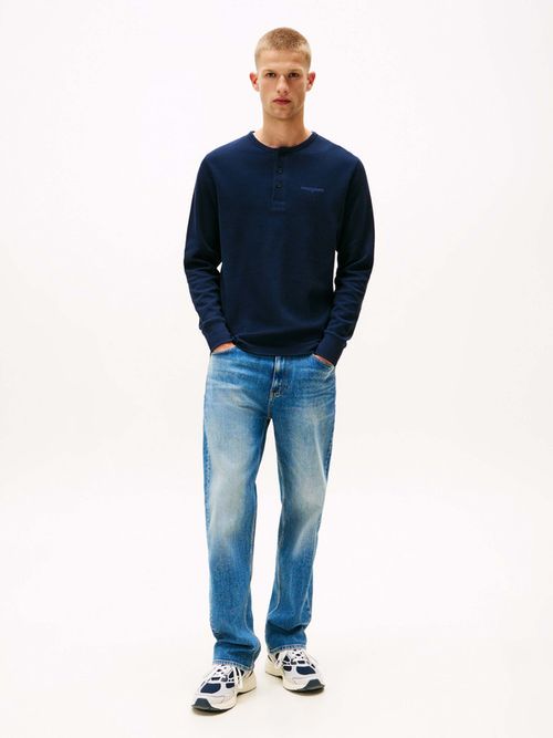 Sueter-Ligero-Tipo-Henley-De-Manga-Larga-De-Hombre-Tommy-Jeans-DM0DM21812-C1G
