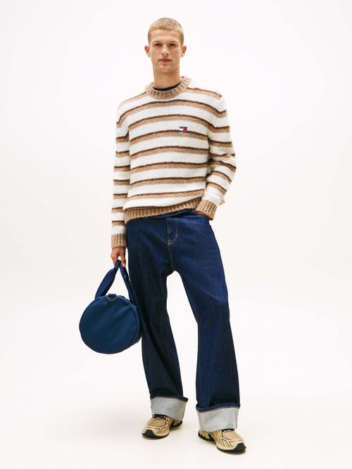 Sueter-De-Rayas-Con-Parche-De-Tommy-De-Hombre-Tommy-Jeans-DM0DM22109-AFE