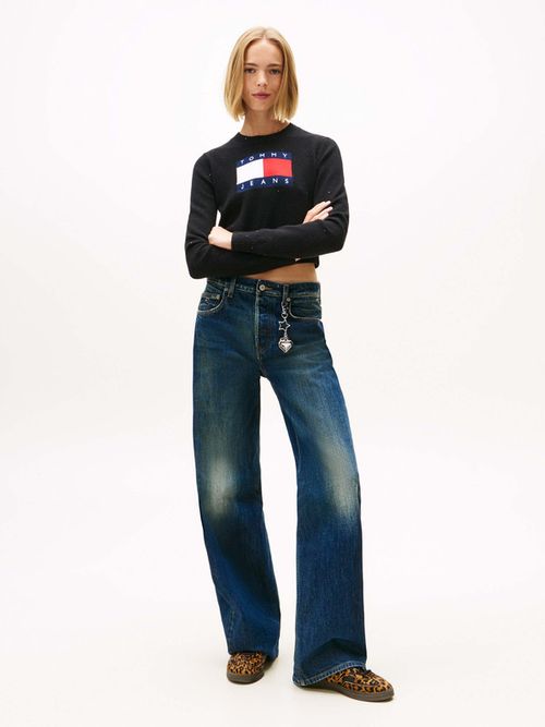 Sueter-Slim-Con-Lentejuelas-Y-Logo-De-Mujer-Tommy-Jeans-DW0DW21690-BDS