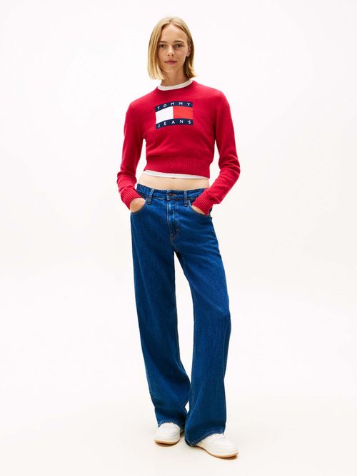 Sueter-Slim-Con-Lentejuelas-Y-Logo-De-Mujer-Tommy-Jeans-DW0DW21690-XJP