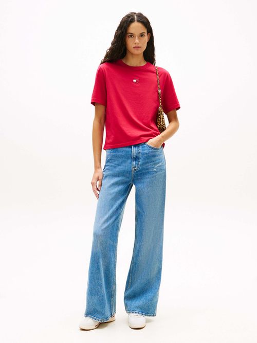 Playera-De-Cuello-Redondo-Con-Logo-Bordado-De-Mujer-Tommy-Jeans-DW0DW22202-XJP