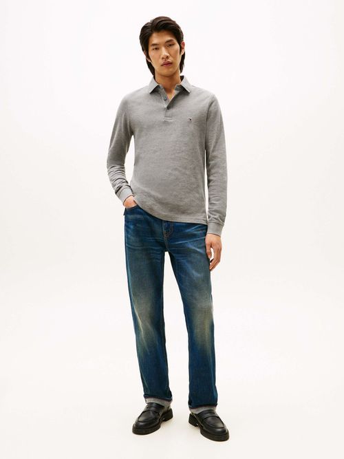 Polo-1985-De-Manga-Larga-Y-Corte-Slim-De-Hombre-Tommy-Hilfiger-MW0MW20182-P91