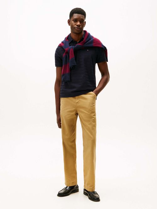 Polo-De-Jacquard-Con-Diseño-De-Espiga-De-Corte-Regular-De-Hombre-Tommy-Hilfiger-MW0MW40293-DW5