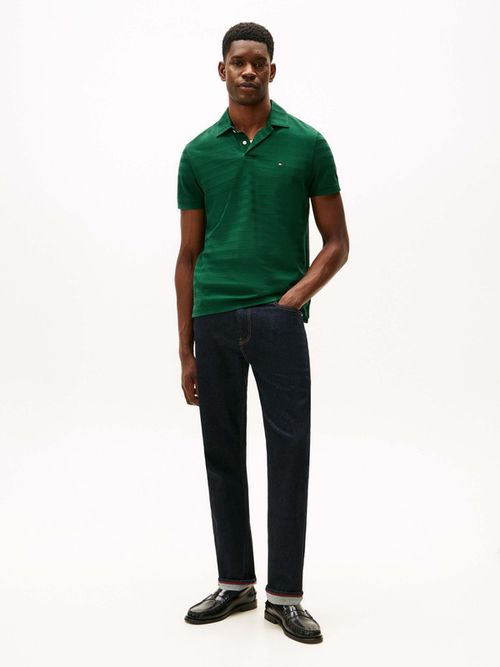 Polo-De-Jacquard-Con-Diseño-De-Espiga-De-Corte-Regular-De-Hombre-Tommy-Hilfiger-MW0MW40293-L6K