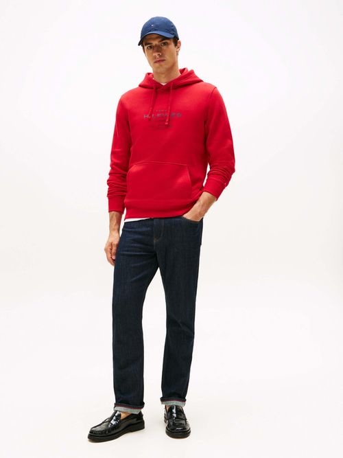 Sudadera-Con-Capucha-Y-Logo-Estampado-Al-Frente-De-Hombre-Tommy-Hilfiger-MW0MW40864-XLD