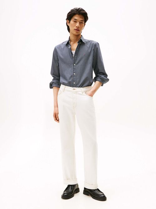 Camisa-De-Popelin-De-Corte-Regular-De-Hombre-Tommy-Hilfiger-MW0MW41399-0AP