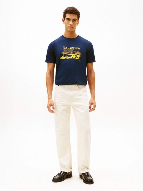 Playera-De-Cuello-Redondo-Con-Logo-Estampado-De-Hombre-Tommy-Hilfiger-MW0MW41464-C1G