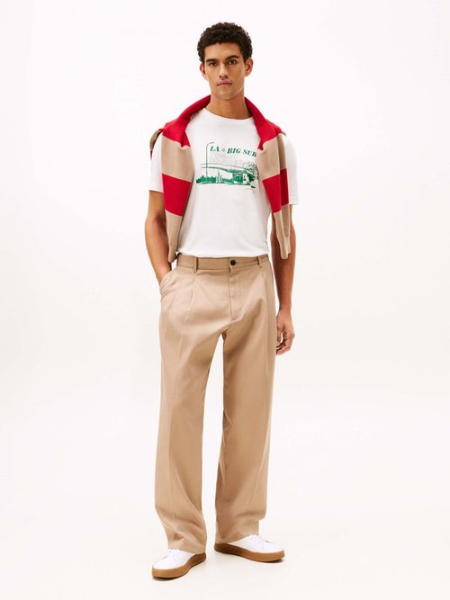 Playera-De-Cuello-Redondo-Con-Logo-Estampado-De-Hombre-Tommy-Hilfiger-MW0MW41464-YBL