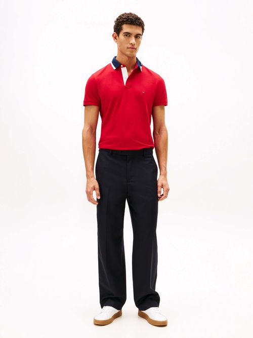 Polo-De-Algodon-Con-Cuello-Contrastante-Y-Logo-De-Hombre-Tommy-Hilfiger-MW0MW41605-XLD