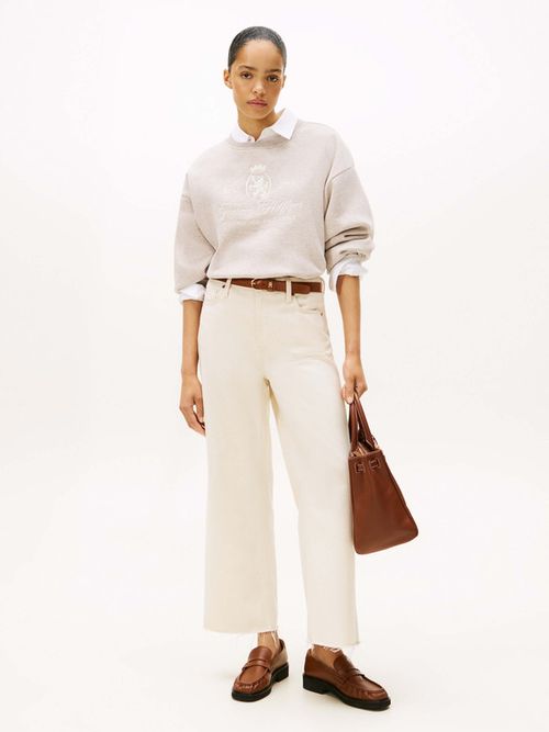 Sudadera-Amplia-Con-Escudo-Th-Bordado-De-Mujer-Tommy-Hilfiger-WW0WW46128-H01