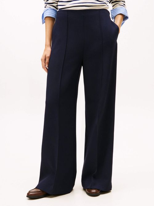 Pantalon-Amplio-De-Pierna-Ancha-De-Mujer-Tommy-Hilfiger-WW0WW48406-C1G