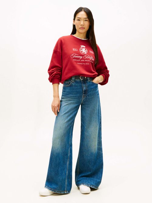 Sudadera-Con-Escudo-Bordado-De-Mujer-Tommy-Hilfiger-WW0WW48889-XIT