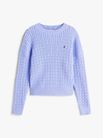 Sueter-Amplio-De-Punto-Trenzado-De-Niña-Tommy-Hilfiger-KG0KG08848-C5Z
