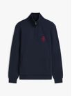 Sueter-Con-Cierre-Corto-Y-Escudo-Bordado-De-Hombre-Tommy-Hilfiger-MW0MW42855-DW5
